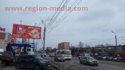 Размещение рекламы компании "Куриный Дом" на щитах 3х6 в городе Обнинск